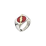 The Flash Logo Bolt Steel Ring