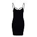 Women Cami Pencil Dress – Ladies Sexy Solid Color Sleeveless Cutout Neck Bodycon Dresses – Casual Midi Dressthumb 3