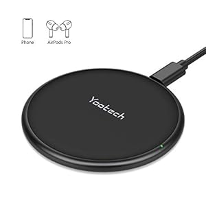 Yootech Upgraded Wireless Charger,15W Max [Ultra-Slim] [with Ventilation Hole] Wireless Charging Pad,Compatible with…