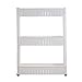 Mobile Shelving Unit Organizer with 3 Large Storage Baskets, Slim Slide Out Pantry Storage Rack for Narrow Spaces by Everyday Home primary