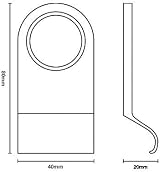 Yale Essentials Rim Cylinder Door Pull Chrome Finish Easy Closing Wooden Doors view 4