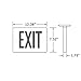 eTopLighting LED Exit Sign Emergency Light Lighting Emergency LED Light/Battery Back-up/Green Letter, AGG898