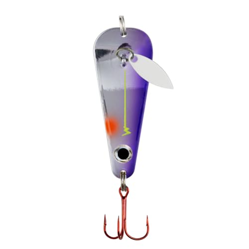 Northland Tackle Ice Fishing Thumper Spoon, Stamped Brass Flutter Spoon Ice Fis…