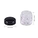 BENECREAT 10 Pack Luxury Mini Diamond Shape Loose Powder Bottle Empty Powder Case- Travel Cosmetic Glitter Powder Eye Shadow Powder Box Pots Bottles With Sifter and Lids