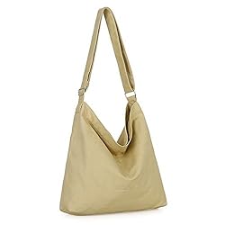 Covelin Women's Retro Large Size Canvas Shoulder