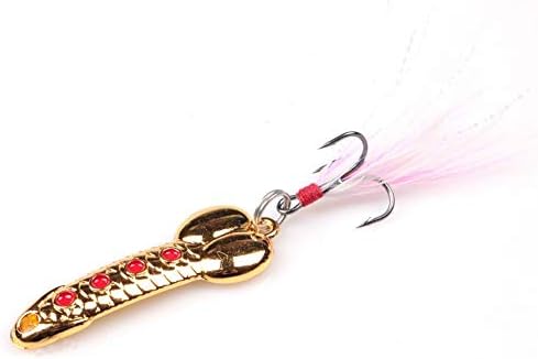 Domybest Fishing lures Bass, Spoon Sequins Hard Bait Artificial Fishing Lures Swimbait Freshwater Saltwater Fishing Tackle Lures