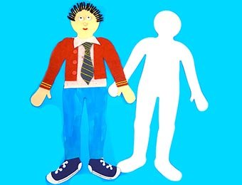 Plain White Life Size Paper Cut Out Craft People Shapes Pack of 24 Figures by BCreative ®
