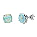 Bamos Milky Way Series Jewelry Colorful Stone Earrings Stud for Women and Girls (Green)