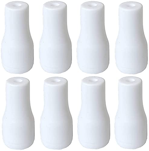 20pcs Cord Tassel White Plastic Window Blind Cord Knobs Drops Pull End for Roman Shades Curtain Crafts Drawstring Tassels