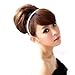 CAISHA Bun Hair Piece Braid Ponytail Bun Hepburn Bun Scrunchie Updos Dark Brown HD1