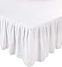 Utopia Bedding Bed Ruffle - Dust Ruffle - Easy Fit with 15 Inch Tailored Drop - Hotel Quality, Shrinkage and Fade Resistant (Twin, White)