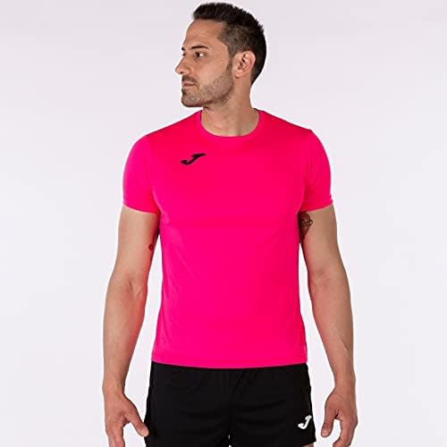 T-shirt Short Sleeve Record II Fluorescente Rosa, S