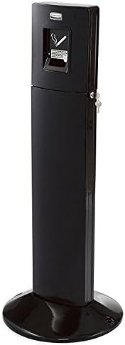 Metropolitan Rubbermaid VB 194371 Standing Ashtray Black