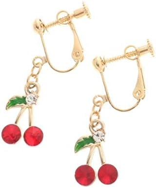 Amazon ピンクラテ チェリーイヤリング ワインレッド 063 00 ファッション小物 通販