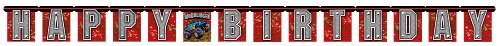 Jointed happy birthday banner, mudslinger