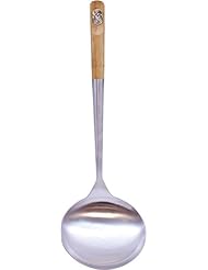Tablecraft 32410 Wok Spoon with Bamboo Handles, 16