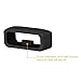 Fastener Rings Compatible for Garmin Vivofit 1/Vivofit 2/Vivofit Jr 3/Vívosmart HR Bands Keepers with Nubs, 18mm Silicone Rubber Replacement Band Secure Loops Retainer Holder, Black-10 Pack