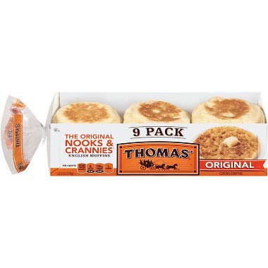 Katz Gluten Free English Muffins - Dairy Free, Nut Free 11oz Pack (3 Count)
