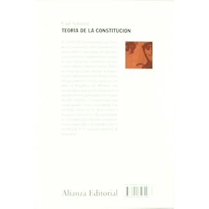 Teoria de la Constitucion / Constitutional theory (Spanish Edition)