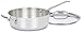 Cuisinart 733-24H Chef's Classic Stainless 3-1/2-Quart Saute Pan with Helper Handle & Cover