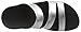 FitFlop Women's Superjelly Twist Slide Sandal, Silver Mirror, 7 M US