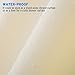 AmazerBath Plastic Shower Curtain, 72 x 84 Inches PEVA Shower Curtain with Heavy Duty Clear Stones and Grommet Holes, Waterproof Thick Bathroom Plastic Shower Curtains-Beige