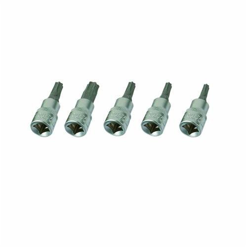 Silverline 580431 T40-T60 Socket Set 3/8" Drive Set 5pce T40 - T60
