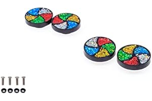 CREATHOME FD&D Multiple Use Shining Screw Cap, Color Ball Pattern with M6 Machine Screw