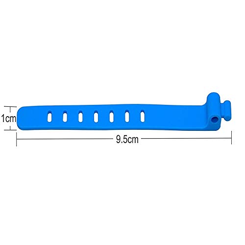 100% Food Grade Silicone Bag Ties Cable Management reusable Zip Tie Twist Multi-use Bag Clip Food Saver (sent it random color) - Thumbnail 3