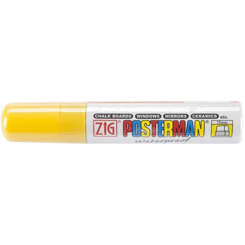 Zig 15mm Posterman Tip Marker, Yellow