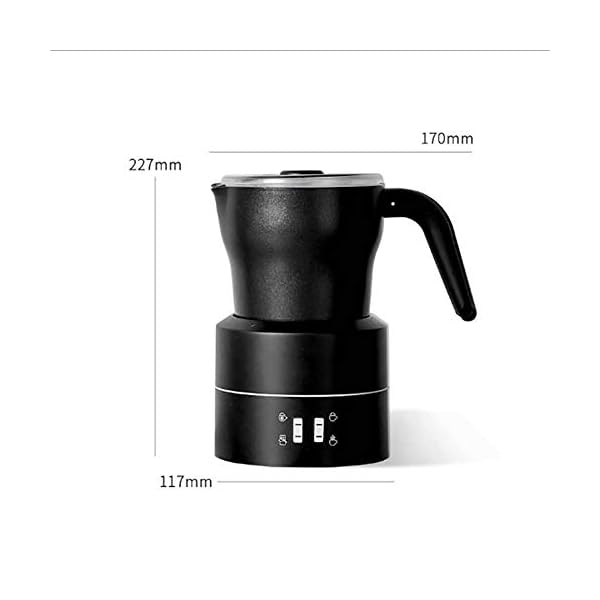 ALY Automatischer Milchschäumer aus Edelstahl, Elektrischer Milchaufschäumer Milk Frother für heiße und kalte Milch… – Bild 5