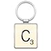 Wild & Wolf Scrabble Keyring - Letter C