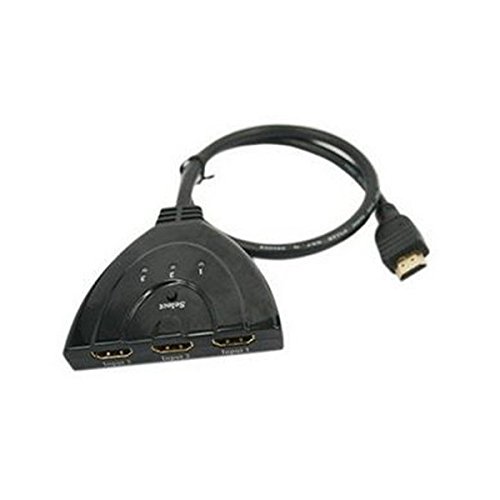 Isuper Cavo HDMI 3-Port Switch 3 x ingresso 1 x uscita per HD 1080 p HDTV sistema Home Theater, HD TV, PS3, Xbox One, Xbox 360, DVD