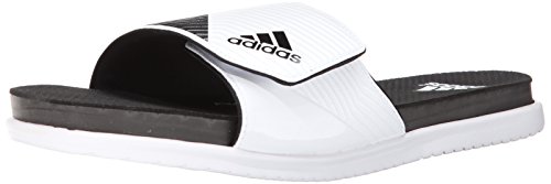 adidas Performance Men's SUPERCLOUD Plus M Slide Sandal, White/Core Black/Clear/Grey, 13 M US