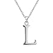 MMTTAO Initial Necklace 26 Letters Alphabet Monogram Charm Pendant Necklace for Women Girls Gifts Silver Plated Personalized Letter Necklace A-Z