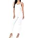 Xuan2Xuan3 Women Spaghetti Strap Bodycon Tank One Piece Jumpsuits Rompers Playsuit White S