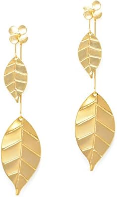Brinco Folhas Voando Dourado Amazon Com Br Amazon Moda