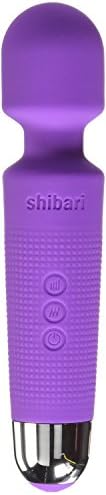 New Shibari Mini Halo Waterproof 8-Speed 20-Pulsations Premium Silicone Wellness Full-Body Massage Wand + Includes a Free Inttimo Aromatherapy Massage Oil 4 oz