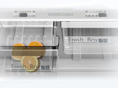 Midea 866L Gross & 651L Net Double Door Refrigerator, Multi-Air Flow Technology, Equipped With Smart Sensor, Electronic Control, Inverter Quattro, Active-C Fresh, Smart Cooling, Silver MDRT866FGE46AE