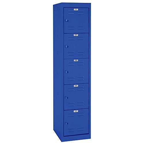 Sandusky Lee LF5H151866-06 5 Tier Welded Storage Locker, 66" Height, Blue - Thumbnail 2