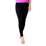 Sportown™ Women's Ankle Tight Yoga Running Workout Leggings Pants, Hidden Pocket Black M