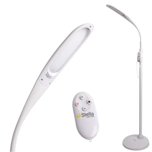 Stella Sky Two Premium 10W LED Floor Task Lamp White Adjustable