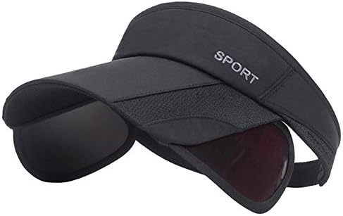 2 Pack Sun Golf Visor Hats Adjustable Retractable Brim for Women Beach Cap 2 Pack Sun Golf Visor Hats for Women, Adjustable Retractable  main image 4