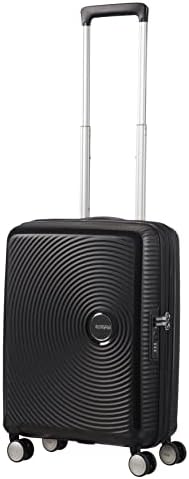 Soundbox - Valise Spinner S Extensible Bagage Cabine, 55 cm, 35.5/41 L, Noir (Bass Black)