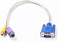 NEW VGA to TV CONVERTER S-VIDEO+RCA OUT CABLE ADAPTER