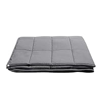 PENCK 20 lbs 48x78 Inches Bed Blankets Weight Weighted Heavy Blanket for Adult Women Men, Great Natural Cotton Material with Glass Beads