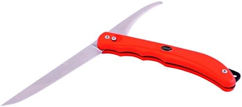 EKA Duo Switchable Blade Fishing Folding Knife, Orange