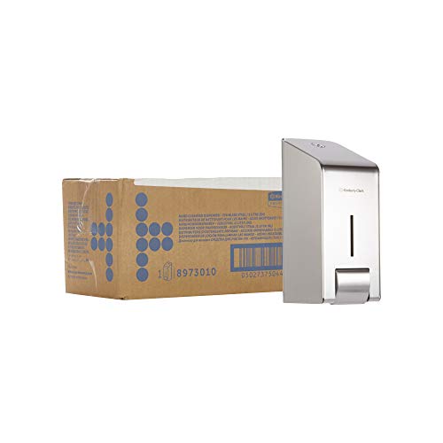 Kimberly-Clark Professional, 8973, Hand Cleanser Dispenser, 1 Ltr, Stainless Steel, 1 x 1 Dispenser