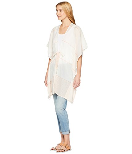 Vince Camuto Women's Lightweight Color Block Kimono, canyon clay, O/S