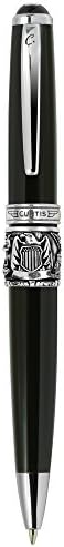 Curtis Australia US Army Dreamwriter Ball Point Pen, Black/White with Bronze (40047801-14)